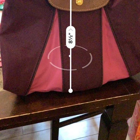 Longchamp Colorblock Expandable Le Pilage Bag - Picture 8 of 8